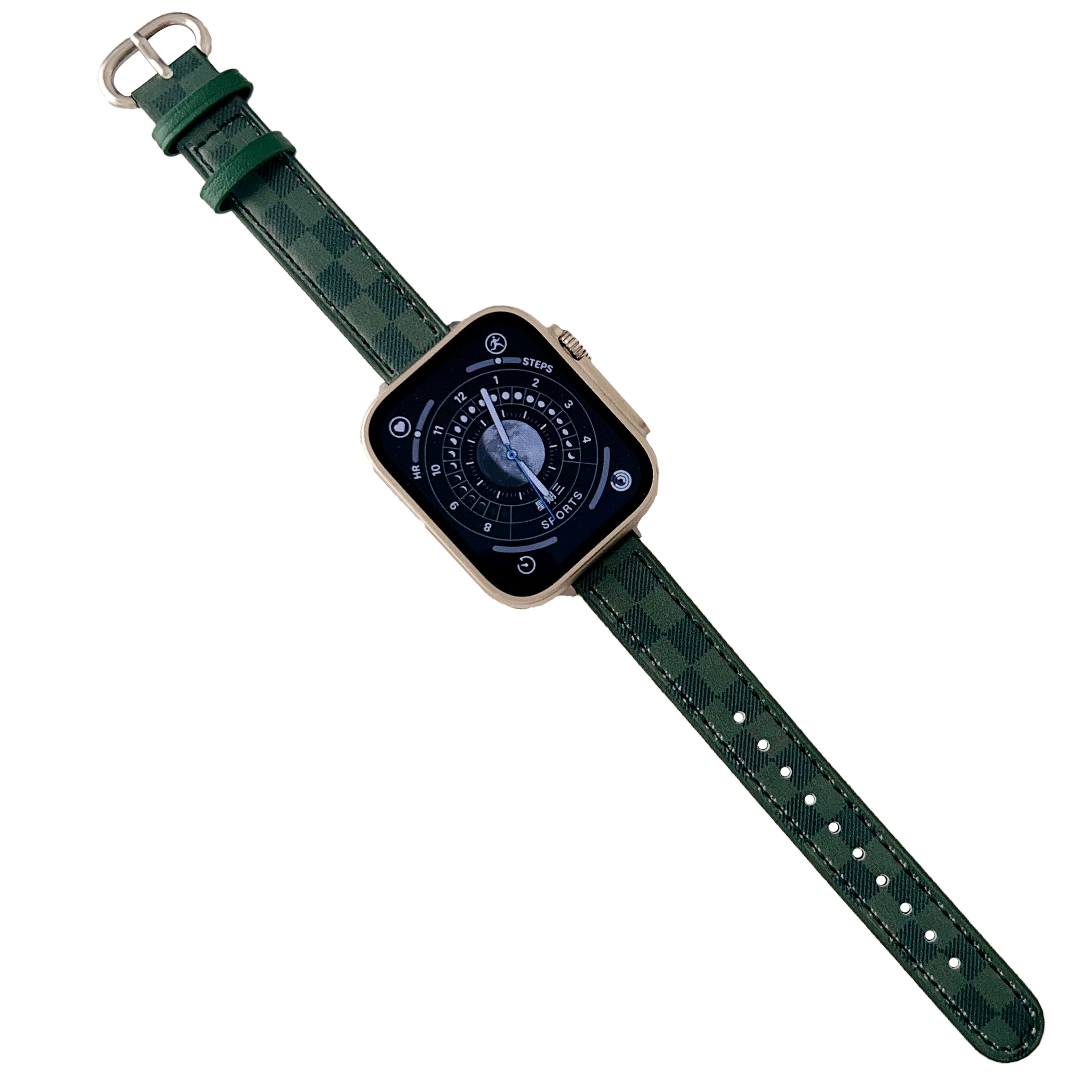 For Apple Watch Series 9 8 7 41mm 6 5 4 SE SE (2022) SE (2023) 40mm 3 2 1 38mm Genuine Cow Leather Watchband Grids Pattern Watch Strap For Apple Watch Series 9 8 7 41mm 6 5 4 SE SE (2022) SE (2023) 40mm 3 2 1 38mm Genuine Cow Leather Watchband Grids Pattern Watch Strap